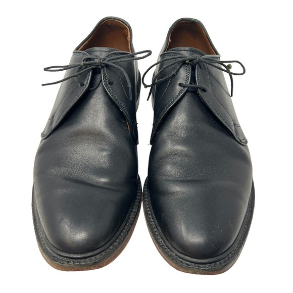 Allen Edmonds Other - Allen Edmonds Leeds Black Leather Plain‎ Toe Derby Shoes Mens 9 E 4611 USA Made